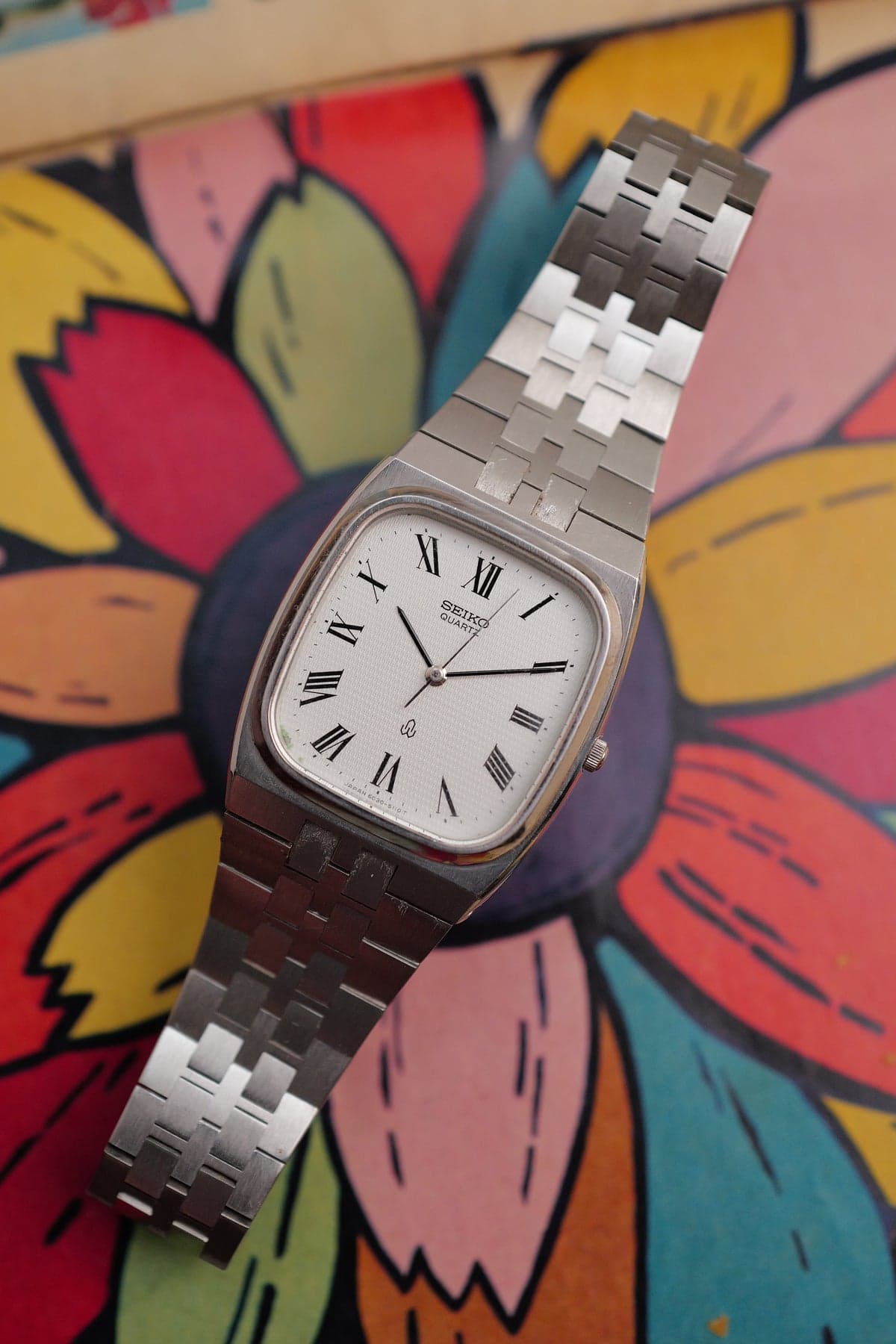 Seiko Quartz Integrated Brick Bracelet Circa. 1980