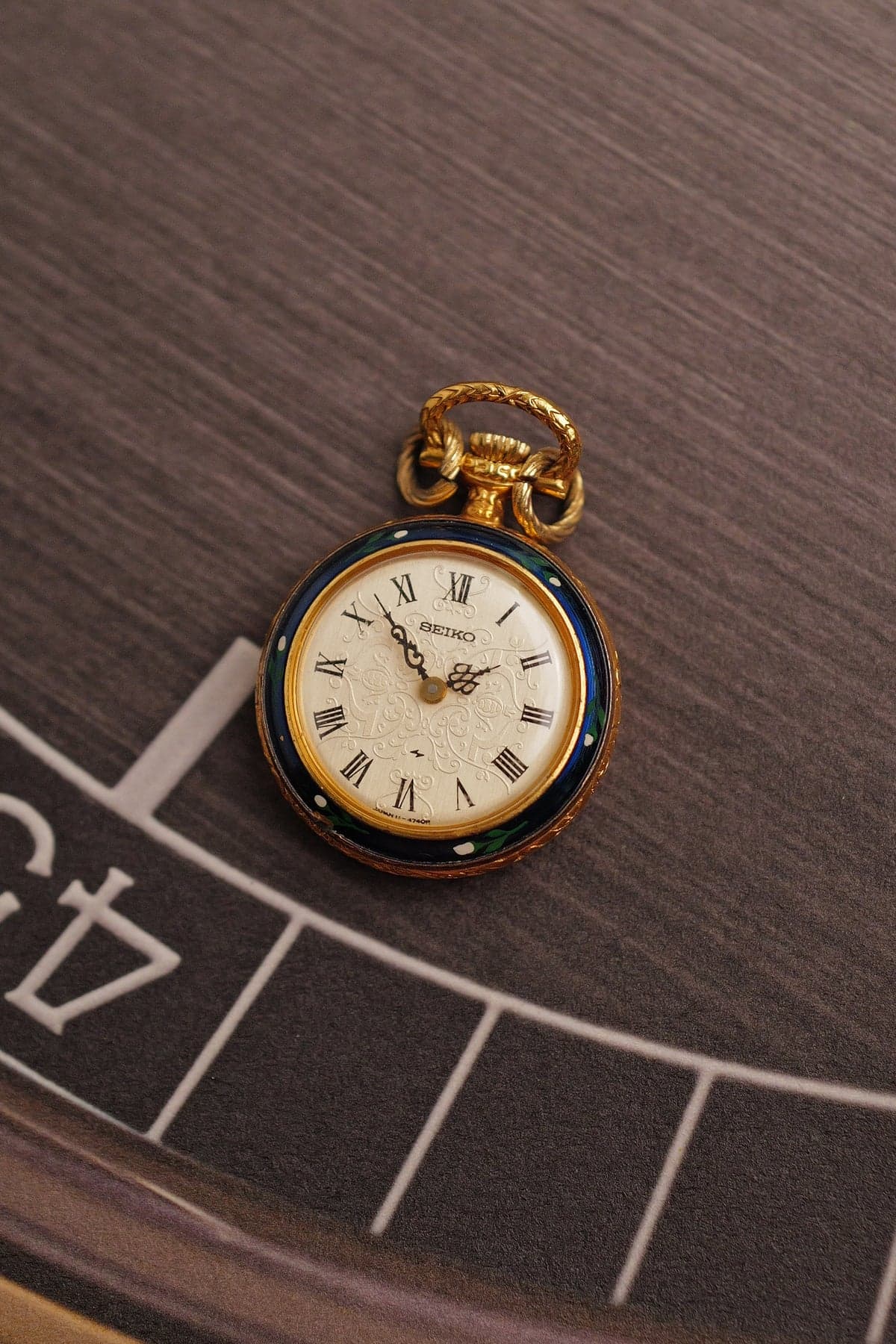Seiko "Lacquer Bezel" Pendant Watch Circa. 1970s