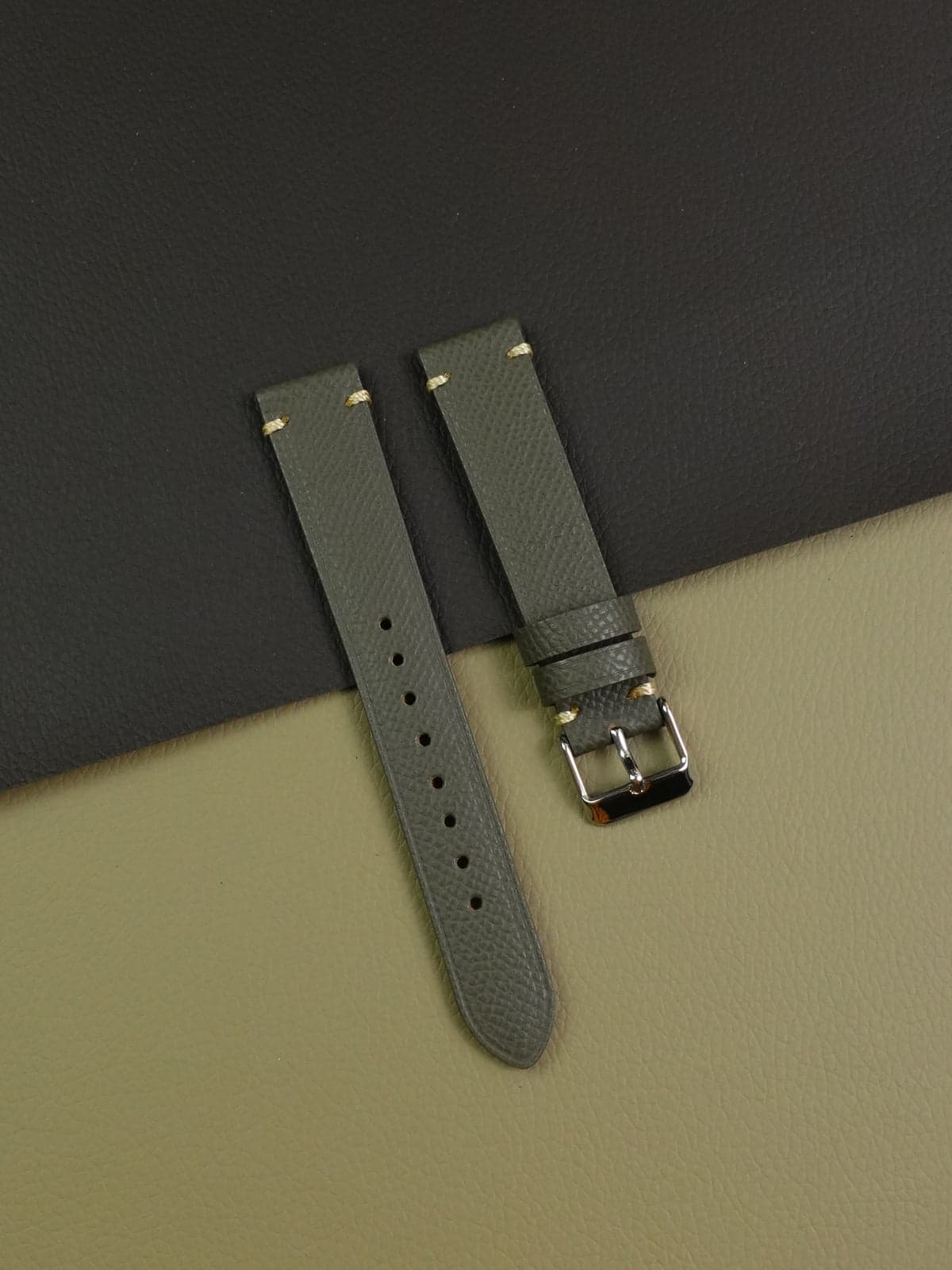 Grey Dress Epsom With Cross Stiching