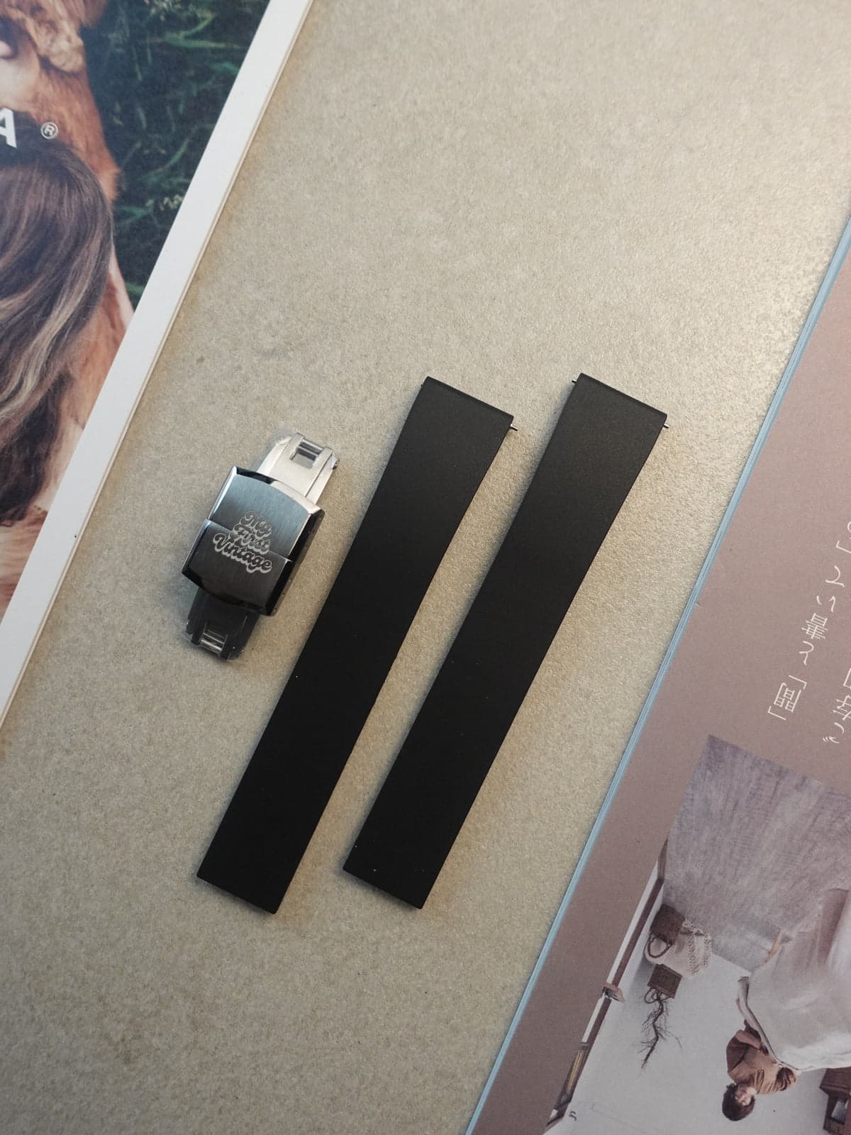 Cut To Size Flouro Rubber Watch Strap Aka Potong To Size Lah!